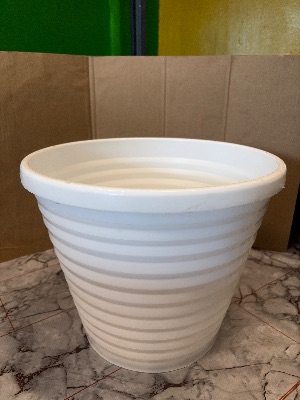 13" RING POT WHITE